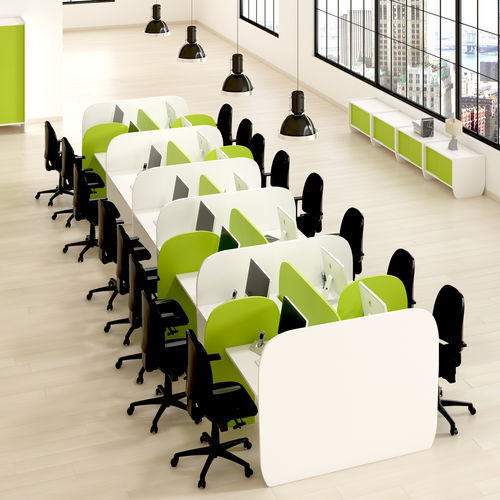 Scrivania per open space - CALL CENTER - FERCIA - da terra / da 2 persone / da 2-4 persone