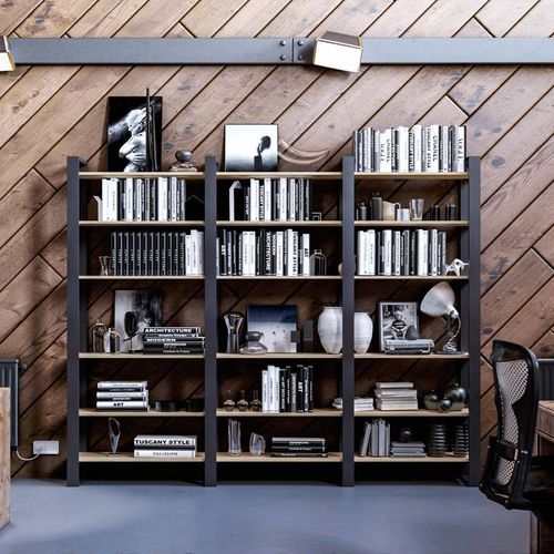 Sistema di scaffali autoportante - OUTLINE - Damiano Latini srl - contemporaneo / in legno / in alluminio