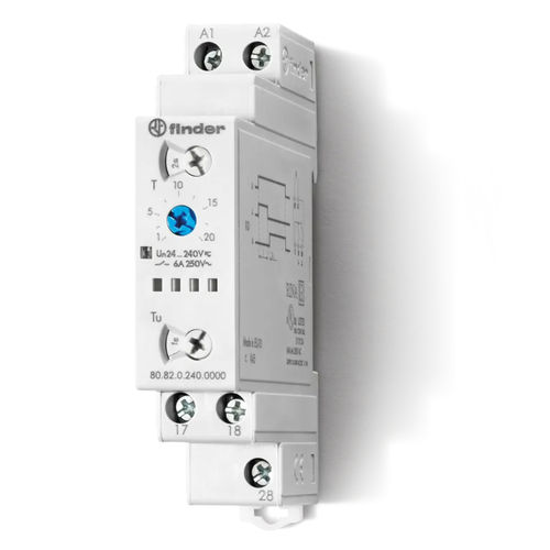 Temporizzatore statico - 80 SERIES - FINDER S.p.A - elettromeccanico / multifunzione / ritardato