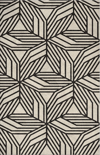 Tappeto contemporaneo - CAUCA  - Rug's Society - con motivi geometrici / in lana / in seta