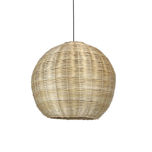 Lampada a sospensione - NATURAL L  - Novolux Lighting - in acciaio / in vimini / contemporanea