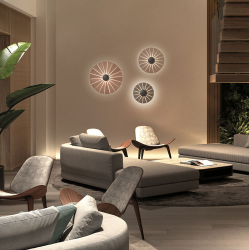 Applique contemporanea - EYE L - Novolux Lighting - da interno / in legno / tonda