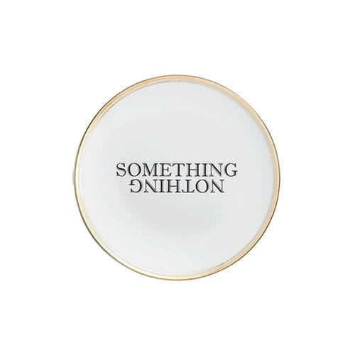 Piatto rotondo - SOMETHING NOTHING - BITOSSI HOME - in ceramica / per uso domestico / a motivi