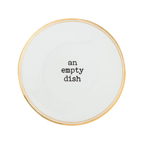 Piatto rotondo - AN EMPTY DISH - BITOSSI HOME - in ceramica / contract / a motivi