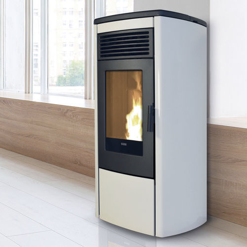 Stufa a pellet - AURA 100  - Klover - 5 kW...10 kW / da appoggio / contemporanea