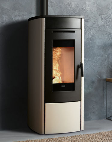 Stufa a pellet - SOFT 100 - Klover - 5 kW...10 kW / da appoggio / contemporanea