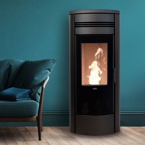 Termostufa a pellet - STYLE 140 - Klover - 10 kW...20 kW / da appoggio / contemporanea