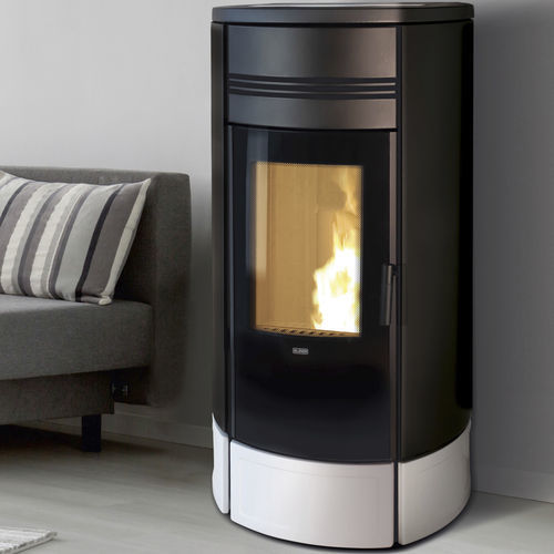 Termostufa a pellet - STYLE 180 DUO - Klover - 20 kW...50 kW / da appoggio / contemporanea