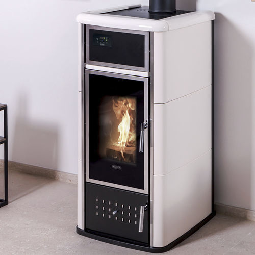 Termostufa a legna - BELVEDERE 20 - Klover - 20 kW...50 kW / da appoggio / contemporanea