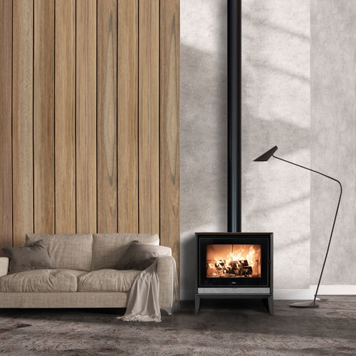 Stufa a legna - VENUS CLASSIC - Klover - 5 kW...10 kW / da appoggio / contemporanea
