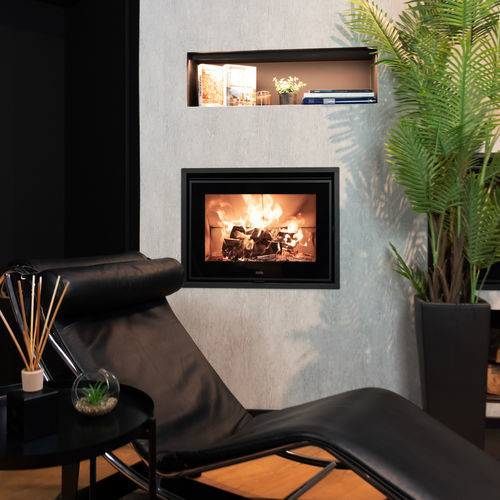 Inserto per camini a legna - STARBOX 650 - Klover - in acciaio / contemporaneo / classe A+