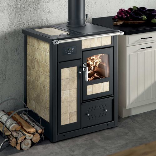 Termostufa a legna - TERMOSTUFA TS-TSP - Klover - 20 kW...50 kW / da appoggio / contemporanea