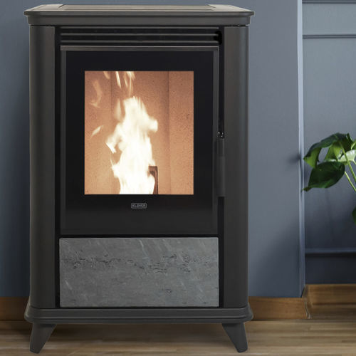 Stufa a pellet - MISS - Klover - 5 kW...10 kW / da appoggio / contemporanea
