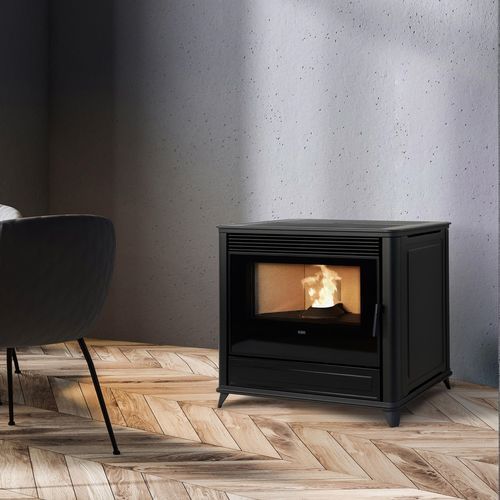 Stufa a pellet - LADY - Klover - 10 kW...20 kW / da appoggio / contemporanea