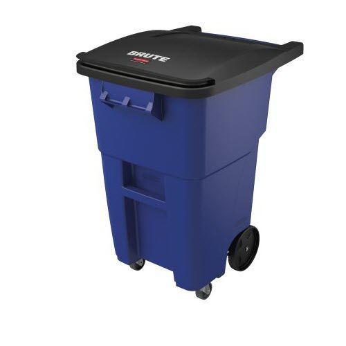 Portarifiuti contenitore - BRUTE® : STEP-ON ROLLOUT  - Rubbermaid Commercial Products - in resina / con ruote / a pedale