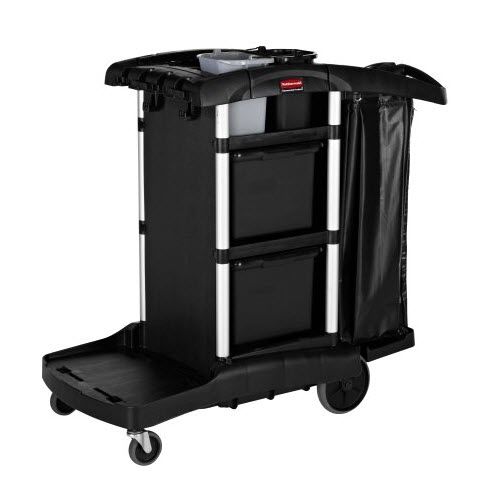 Carrello di pulizia - EXECUTIVE : JANITORIAL - HIGH-CAPACITY - Rubbermaid Commercial Products - portarifiuti / contract / in plastica