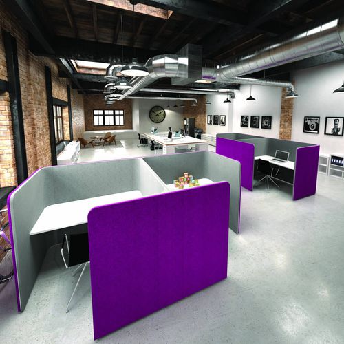 Divisorio per ufficio a pavimento - THE DEN.RANGE - Ocee Design - modulare