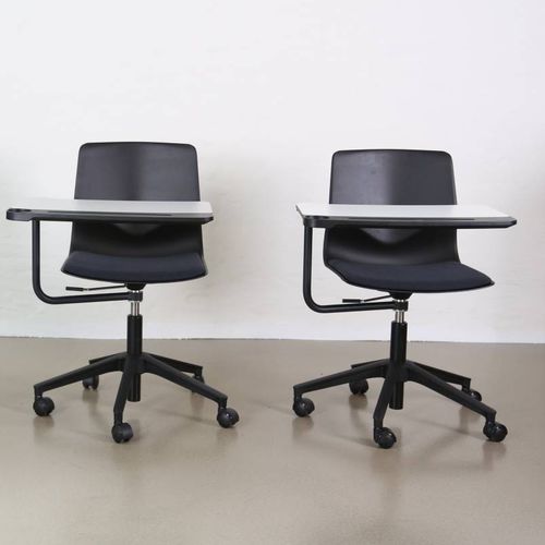 Sedia da conferenza con tavoletta -  FOUR®SURE 66 - Ocee Design - con rotelle / con base a stella / contract