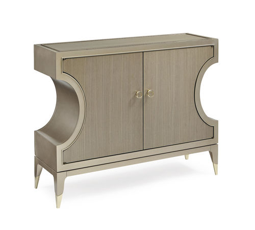 Credenza classica - CLOSE IT UP! - CARACOLE - in legno laccato / in metallo / con ripiano