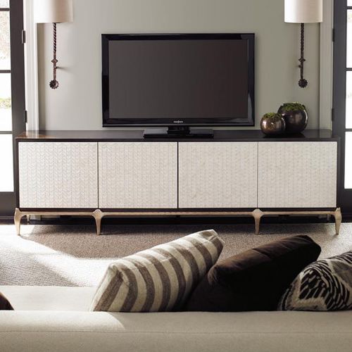 Mobile porta TV classico - FOR YOUR VIEWING PLEASURE - CARACOLE - con cassetti / con vano contenitore / in legno di latifoglie