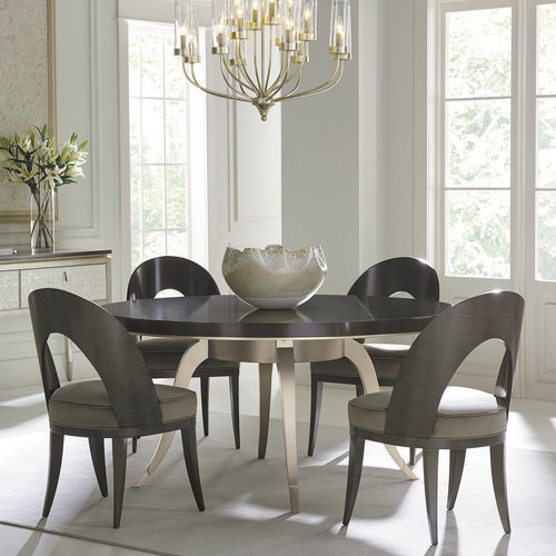 Sedia da pranzo classica - GOT YOUR BACK - CARACOLE - da interno / in tessuto / in acero