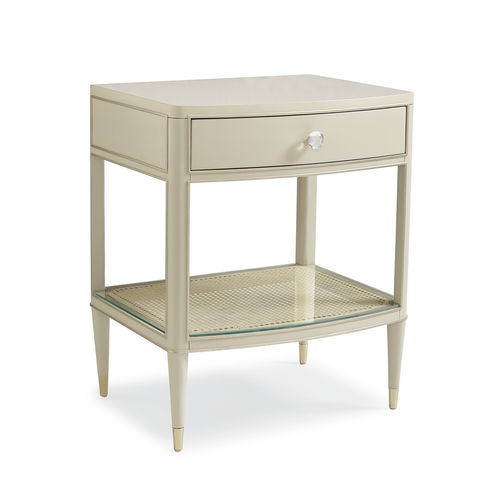 Comodino classico - CAN'T DO WITHOUT YOU - CARACOLE - in legno di latifoglie / con supporto in metallo / curvo