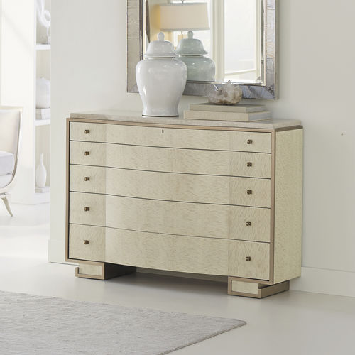 Cassettone contemporaneo - BIG DIPPER - CARACOLE - impiallacciato in legno / in marmo / con cassetti