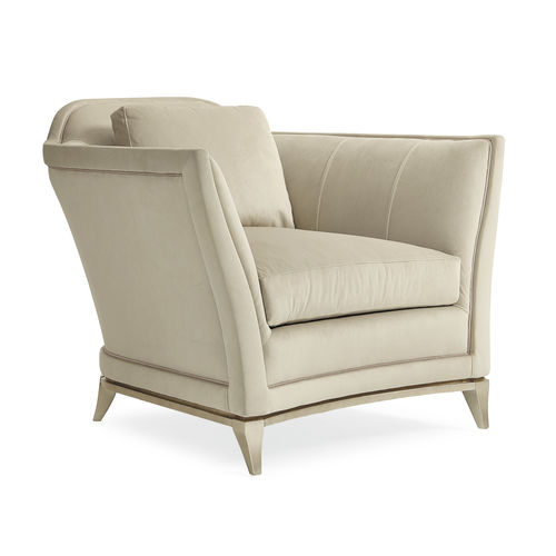 Poltrona classica - BEND THE RULES - CARACOLE - in velluto / in legno / per cuscini