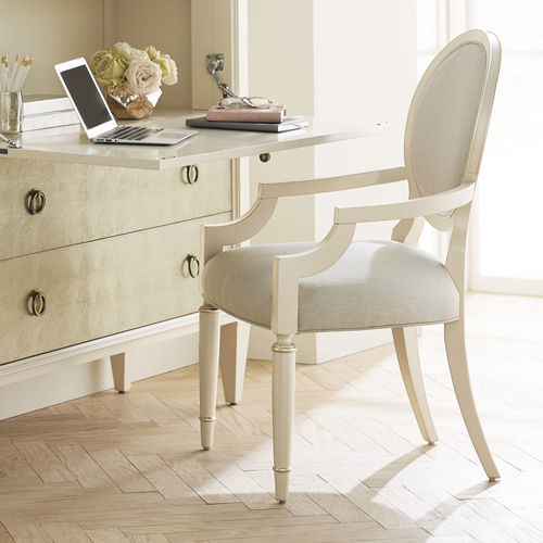 Sedia da pranzo classica - CHITTER CHATTER - CARACOLE - da interno / in tessuto / con supporto in legno