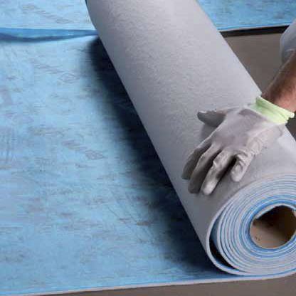 Sottofondo resiliente in pannelli - MAPESILENT - MAPEI GB - in rotoli / in bitume / in poliestere