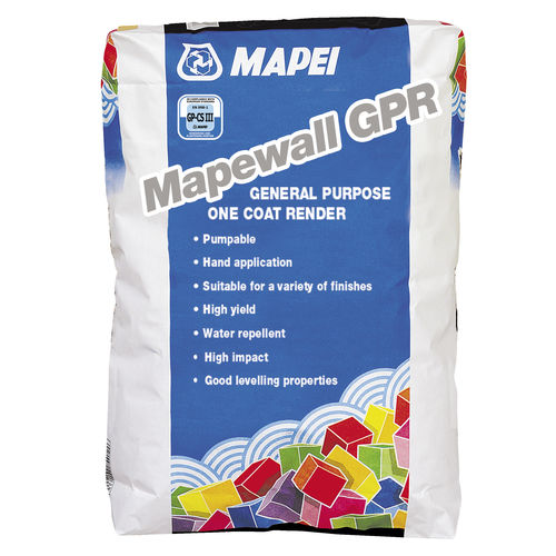 Malta di rasatura autolivellante - MAPEWALL GPR - MAPEI GB - per muratura / per cemento / in polvere