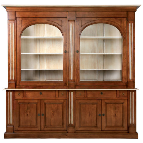 Libreria classica - LOGIS - Michel Ferrand - in legno / vetrata / bianca