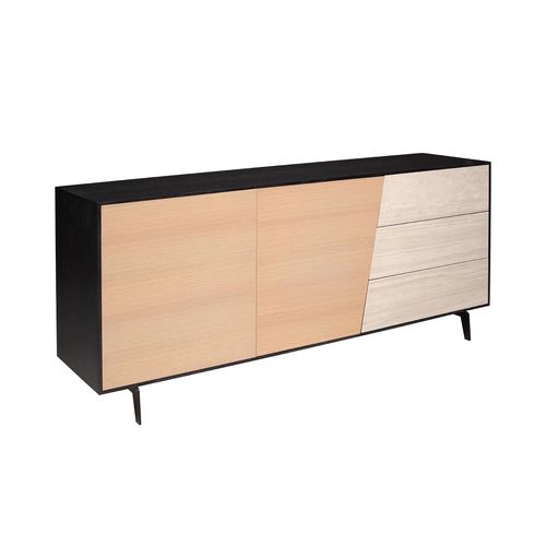 Credenza contemporanea - REFLET  - Michel Ferrand - in legno / con cassetti / con ante battenti