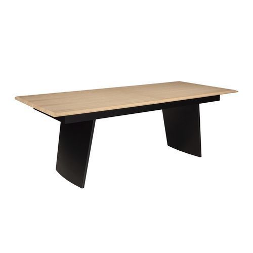 Tavolo contemporaneo - Vertigo - Michel Ferrand - in legno / con supporto in legno / rettangolare