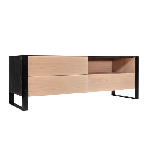 Mobile porta TV contemporaneo - QUARTZ - Michel Ferrand - lowboard / con cassetti / con vano contenitore