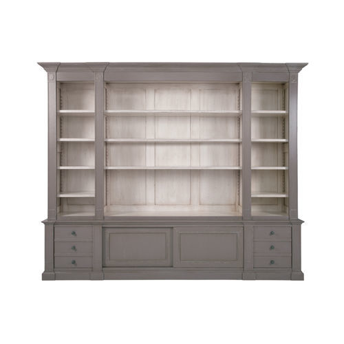 Libreria classica - FAUBOURG - Michel Ferrand - in legno / grigia / verde