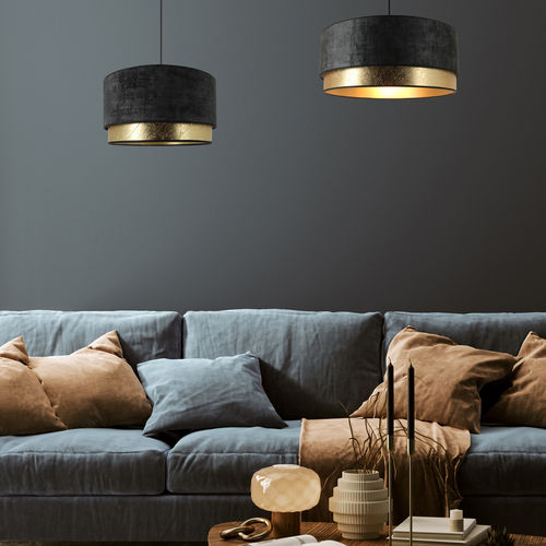 Lampada a sospensione - BOURBON  - METROPOLIGHT - in velluto / in PVC / contemporanea