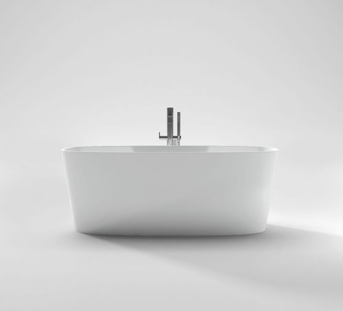 Vasca da bagno ovale - LOOP - Disenia - da appoggio / per ambiente abitativo / in Cristalplant®