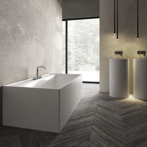 Vasca da bagno d'angolo - FASHION - Disenia - da appoggio / per ambiente abitativo / in composito