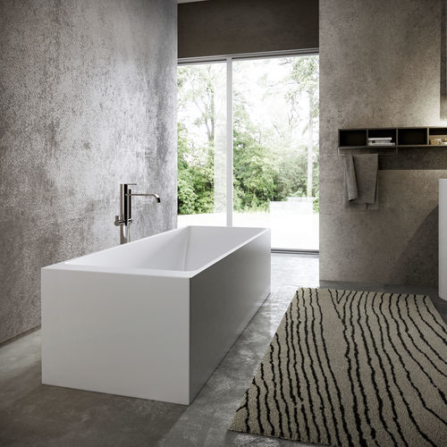 Vasca da bagno da appoggio - SQUARE - Disenia - per ambiente abitativo / in composito / contemporanea