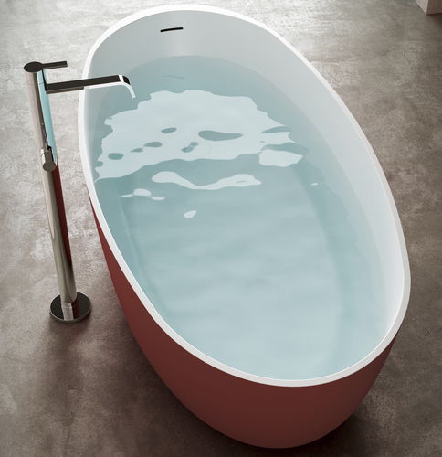 Vasca da bagno ovale - ROUND - Disenia - da appoggio / per ambiente abitativo / in Cristalplant®