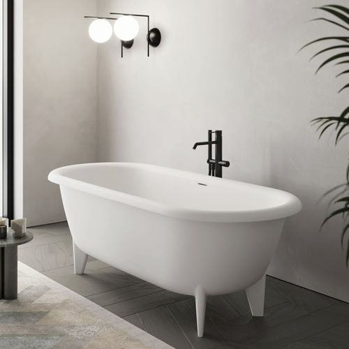 Vasca da bagno ovale - Rialto  - Disenia - con piedi / per ambiente abitativo / in Cristalplant®