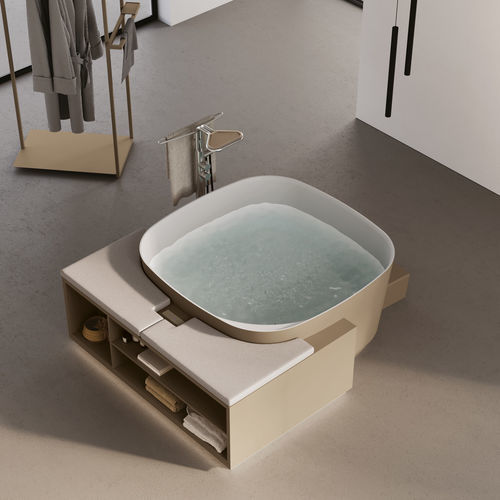 Vasca da bagno quadrata - FONTE - Disenia - da appoggio / per ambiente abitativo / ad uso professionale