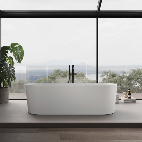 Vasca da bagno ovale - DELUXE - Disenia - da appoggio / per ambiente abitativo / in composito