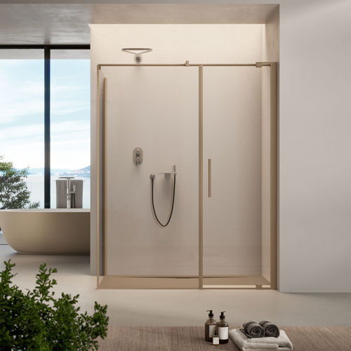 Box doccia in vetro - SLIM - Disenia - con sportello battente / d'angolo / contract