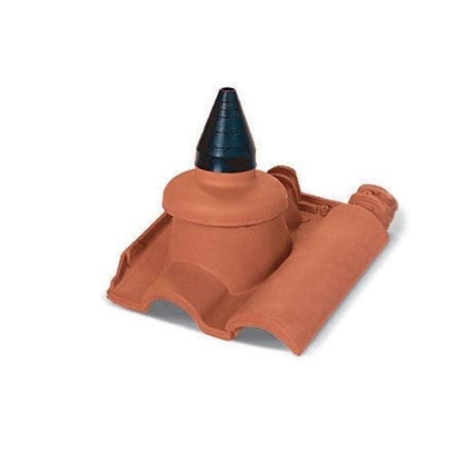 Tegola speciale - PLUS AERIAL HOLDER SYSTEM - Fornace laterizi Vardanega Isidoro srl - in terracotta / piccola / ocra