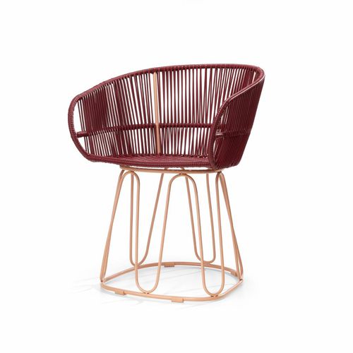 Sedia da pranzo contemporanea - CIRCO - ames - da esterno / da interno / in acciaio