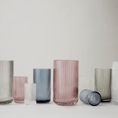 Vaso contemporaneo - 201111 - LYNGBY PORCELÆN - in vetro soffiato / in vetro fumè