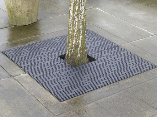 Griglia per alberi quadrata - RAIN - RNX48-48I99TGHP	 - IRON AGE DESIGNS - in ghisa