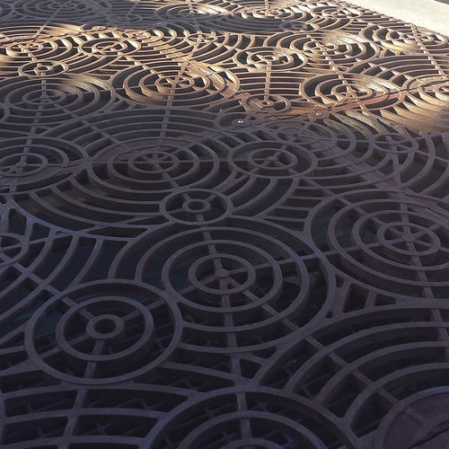 Griglia di ventilazione in metallo - OBLIO - IRON AGE DESIGNS - rettangolare / per esterni / professionale